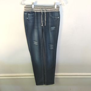Arizona skinny pull on jean elastic waist
